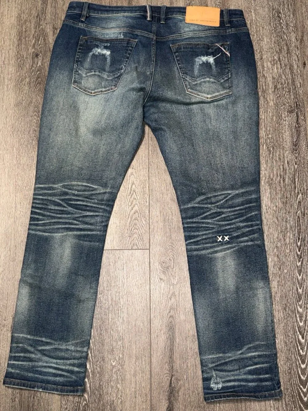 Cult of Individuality Rocker Slim Distressed Jeans Mens 40x33